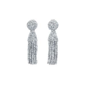 NEW - Oscar de la Renta Women's Classic Short Tassel C Earrings